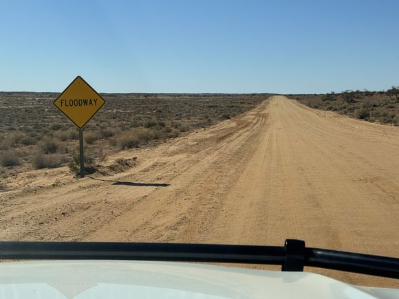 William Creek Road. Really? Water here????