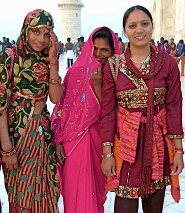 Agra - at the Taj Mahal.