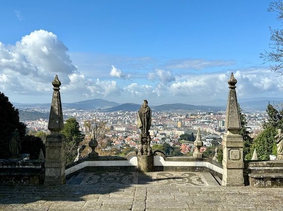 View from in front of the church