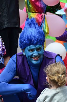 Everyone got into the fun, young and old.