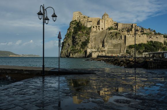 This was the exact spot where scenes from 'The Talented Mr. Ripley' was shot. Matt Damon, Jude Law and Gwyneth Paltrow dine together. The overflowing waters were due to the previous night's storm, a spring tramontane perhaps?