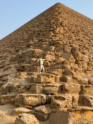 Intrepid explorer wants to scale the heights! Red Pyramid