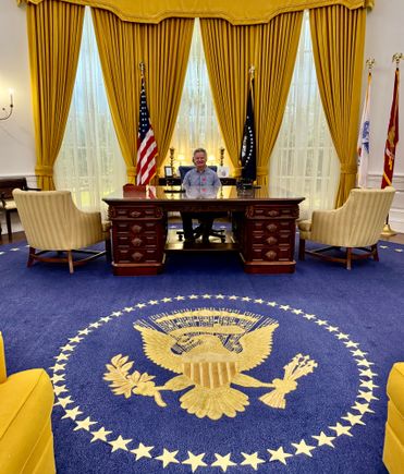 Replica of his Oval Office 