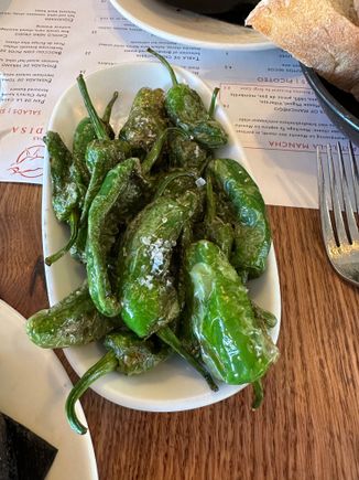 I warn my husband don’t order the peppers but he was willing to suffer later.  Lol