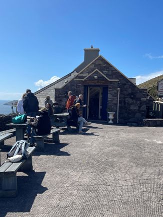 Outside viewing area of Scarriff Inn
