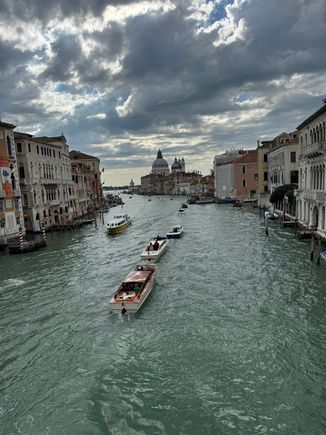 The Grand Canal as seen from the Accademia Bridge