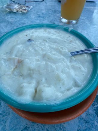 Chowder, nice and thick.