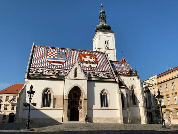 St. Mark's Church, arguably the symbol of Zagreb.  