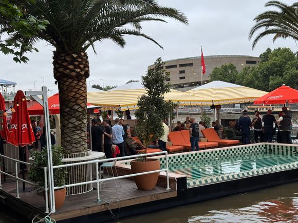 Party time on the Yarra River