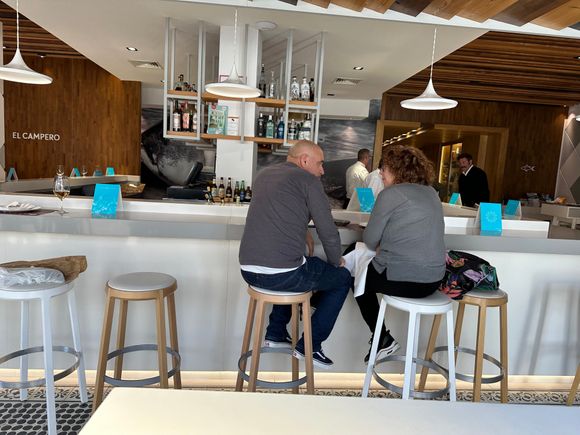 View of EL CAMPERO bar area, from "my" table.