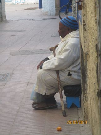 Blind man on "our" street