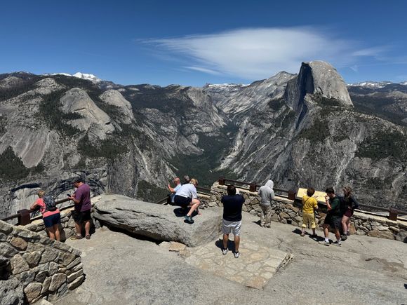 Yosemite Valley from the famous Glacier Point Lookout 