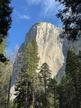 Now we’re staying in Yosemite Valley and our first hike took us to magnificent El Capitan.