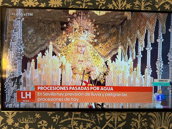 From tv in Madrid hotel