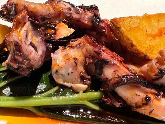 Octopus is among the most famous of Galician dishes and the version at ABASTOS 2.0 was the best octopus I had ever eaten.
The softness of the meat played against the slight char of the outside tentacles combined to make this a dish I will never forget.
