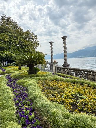 Lush gardens of Villa Monasterio