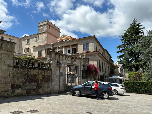 Exterior of the excellent Parador de Pontevedra