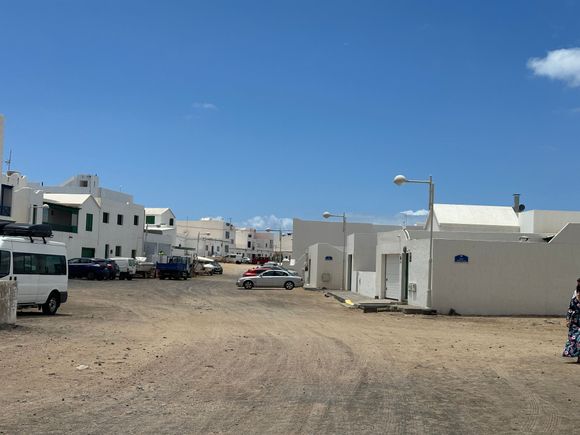 The town of Famara, a surfing Mecca with sandy streets and good fish restaurants.   A coveted second-home address.   