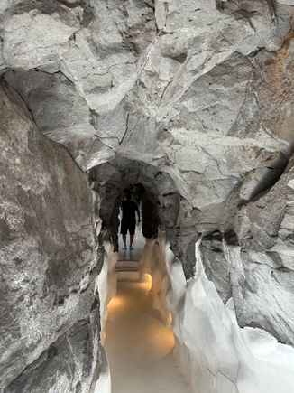 Passage from room to room..always keeping natural features of landscape as intact as possible.