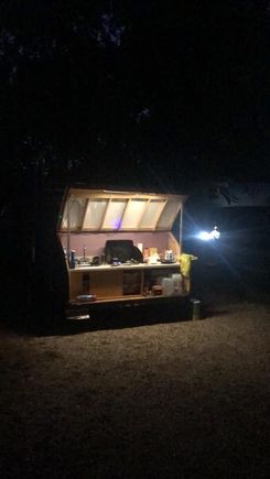 Kitchen in use 2025 cross country gypsy trip to OR