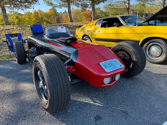 Surprised it is street legal. Note the license plate.