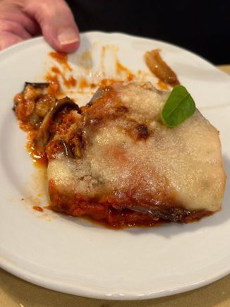 Eggplant parmesan appetizer