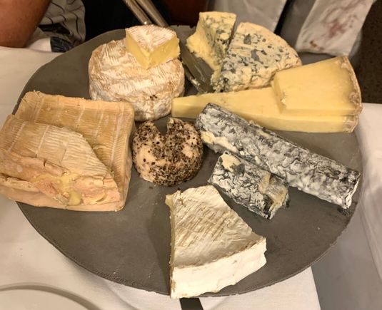 This cheese platter was hard to choose from