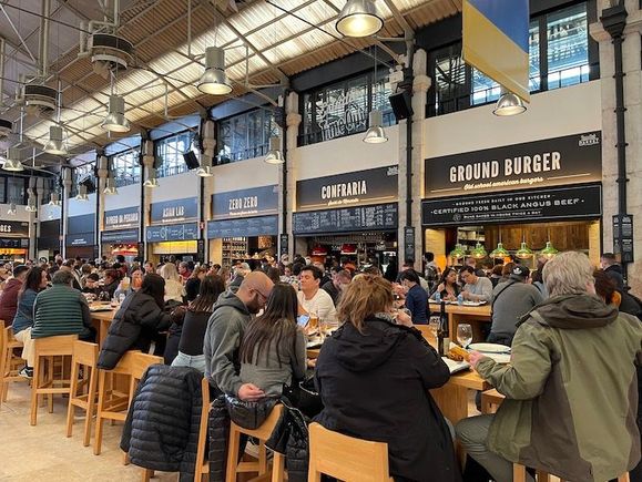 Time Out Market on a sunny March Sunday