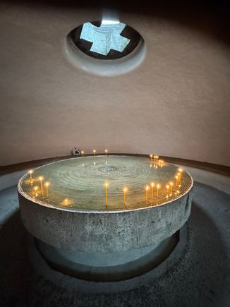 A memorial to the prisoners at Sighet Prison. 