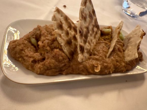 The (in)famous MORTERUELO of Cuenca, made up of pork liver, and various parts of game including hare, partridge, rabbit.    