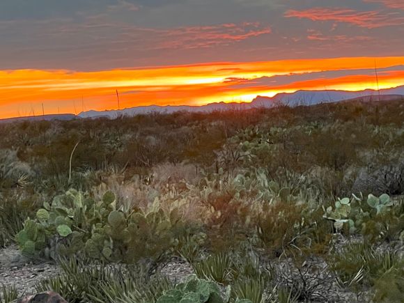 Sundown in Big Bend National Park.