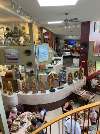 Interior of the Dunes Art Gallery - so beautiful!