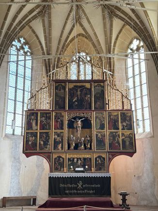 The largest triptych altar in Transylvania