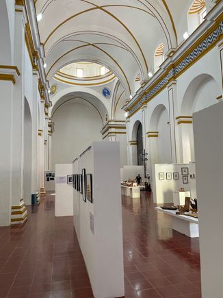 Very pretty inside with the student's work.  Some quite good