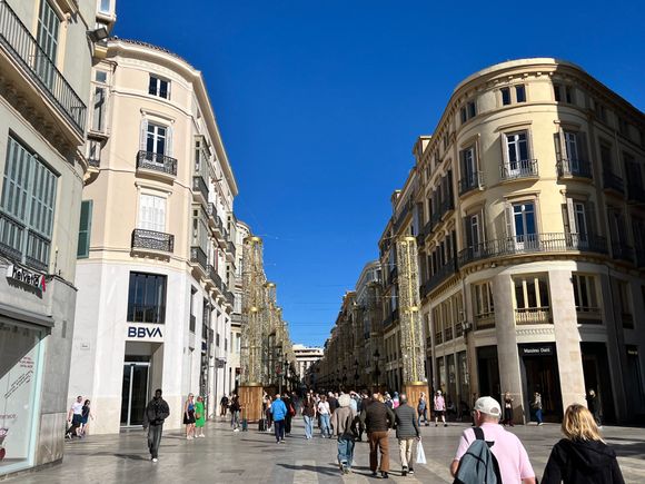 Most famous street in Malaga - C. Larios