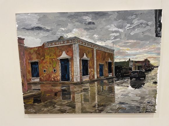 Two paintings by Luis Carlos Hurtado