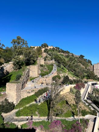 View of Gibralfaro from Alcazaba