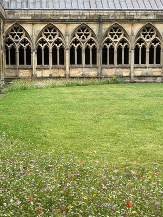 Cloister at Lincoln Cathedral 