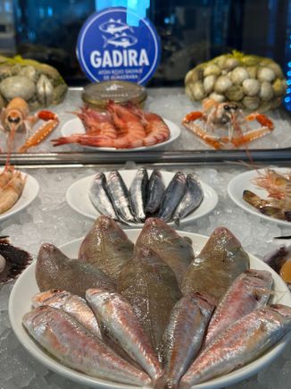 Part of the day's catch at ANTONIO restaurant on the Costa de la Luz in Andalucia