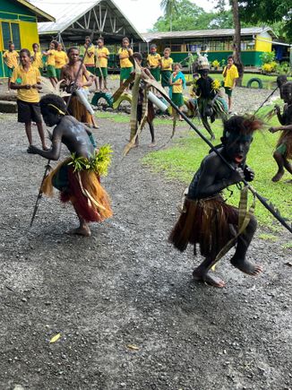 Welcome dance at the school