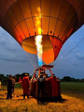 St Louis Forest Park balloon glow 