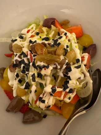 Our delicious vegetable and fruit salad