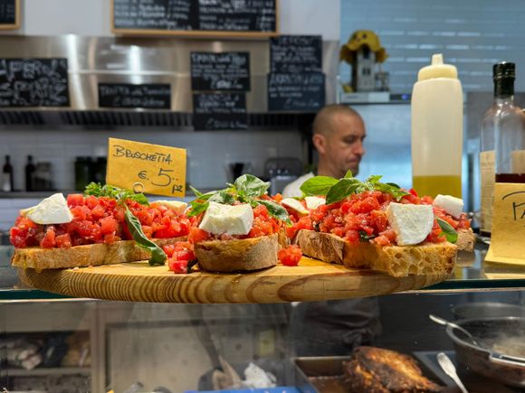 I love bruschetta . . . 