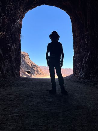Inside the historic tunnel 