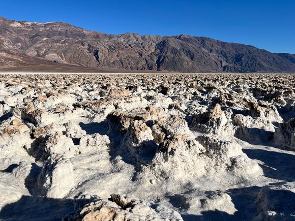 Rugged salt deposits at Devil's Golf Course 