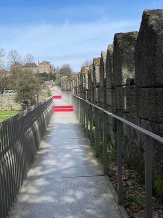 You can walk along the remaining section of the old city walls