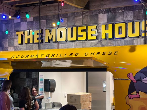 The mouse house, gourmet grilled cheese sandwich shop. I botched the photo.