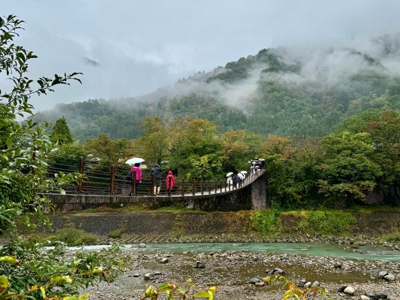 Neat suspension bridge to get there 