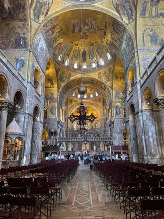 the stunning St. Mark's Basilica 