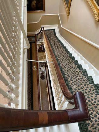 Look at these stairwells.  It seemed like there were only a couple of rooms, large rooms on each floor and the a stairwell.